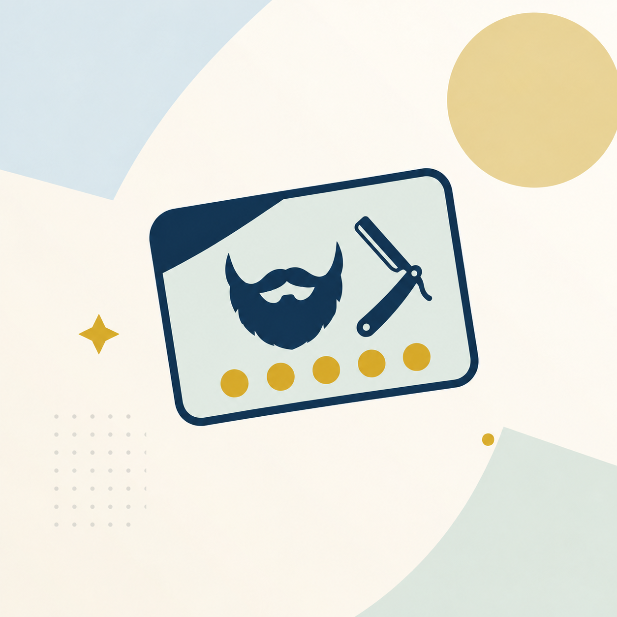 SIMAR membership artwork Smart — 5 visits beard